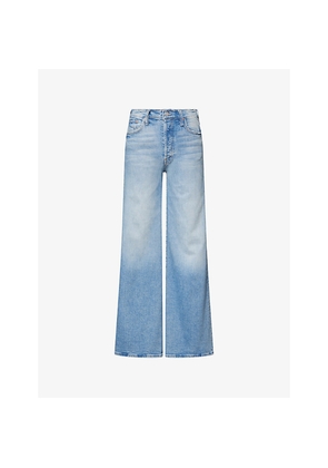 Womens Mother The Tomcat Roller Straight-Leg Denim Jeans