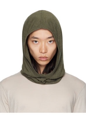 Rick Owens Khaki Concordians Knit Hood