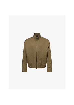 Mens Gucci Monogram-Pattern Cotton-Blend Blouson Jacket