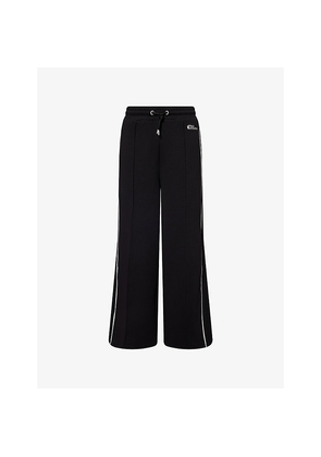 Womens We Are Tala Wide-Leg Logo-Print Woven Jogging Bottoms