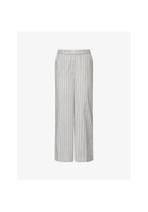 Womens We Are Tala Striped Wide-Leg Cotton Trouser