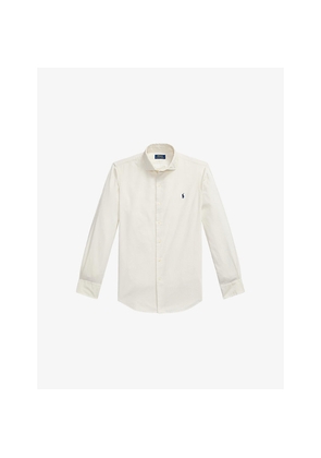 Mens Polo Ralph Lauren Logo-Embroidered Long-Sleeve Cotton Shirt