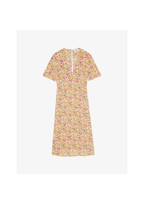 Womens Zadig&Voltaire Rhodral Floral-Print Woven Midi Dress