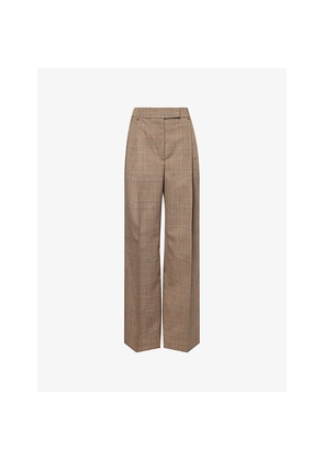 Womens Rohe Frames Tailored Wide-Leg Wool Trousers