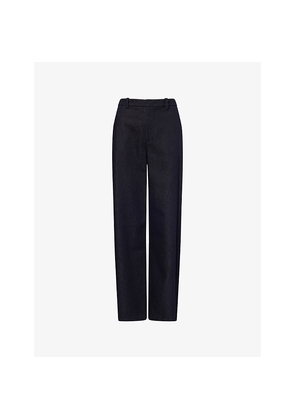 Womens Vince High-Rise Wide-Leg Denim Trousers