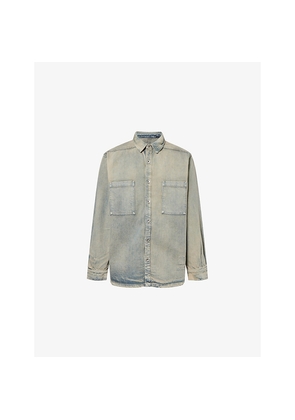 Mens Rick Owens Drkshdw Jumbo Oversized Denim Shirt