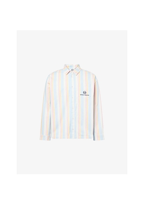 Mens Sergio Tacchini x Wavey Eden Striped Cotton Shirt