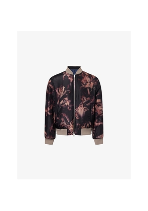 Mens Dries Van Noten Volker 2124 Reversible Silk Blend Jacket