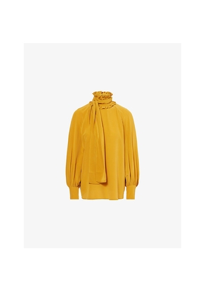 Womens Weekend Max Mara Guido High-Neck Silk Blouse