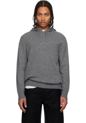 Givenchy Gray Cashmere Knit Hoodie