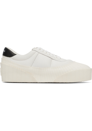 Balmain White Riff Low Sneakers