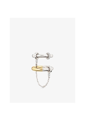 Womens Phoria Hookup 18ct Yellow Gold Vermeil and 0.56ct White Topaz Chain Ring