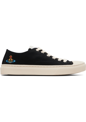 Vivienne Westwood Black Low Top Plimsoll Sneakers