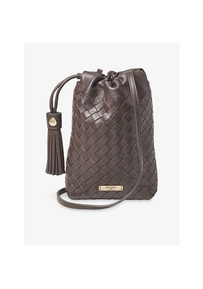 Womens Aspinal Of London Hudson Leather Cross-Body Bag