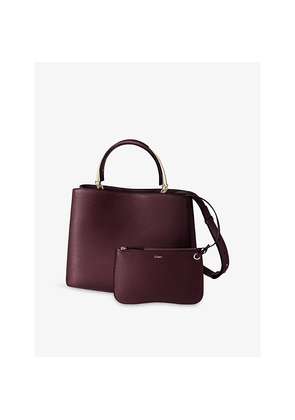 Womens Panthère Double De Cartier Medium Leather Top-Handle Bag