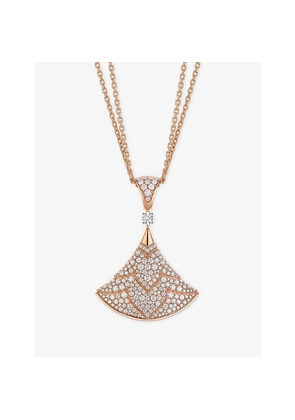 Bvlgari Divas' Dream 18ct Rose-Gold and Diamond Necklace