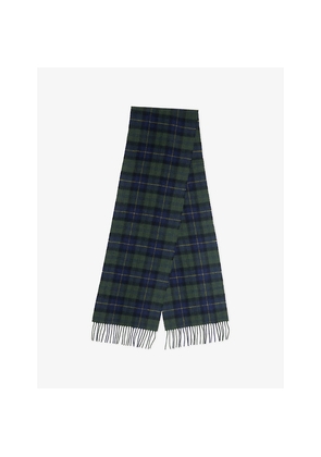 Mens Barbour Tartan-Print Lambswool Scarf