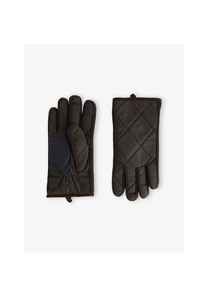Mens Barbour Westerdale Waxed Cotton Gloves