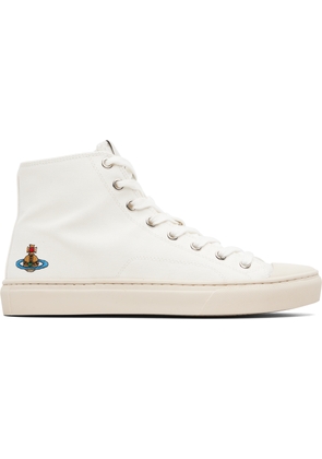 Vivienne Westwood White High Top Plimsoll Sneakers