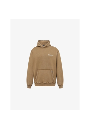 Mens Represent England Legacy Embroidered-Text Cotton-Jersey Hoody