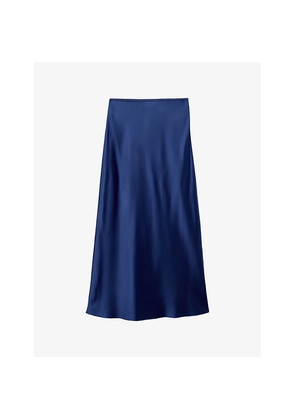 Womens Joseph Isaak Elasticated-Waist Silk Maxi Skirt