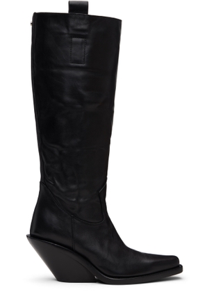 Ann Demeulemeester Black Lidar Western Boots