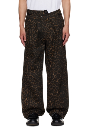 Andersson Bell Brown Crossover Carpenter Wide Leg Jeans