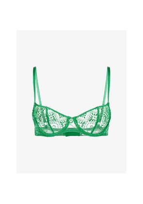 Womens Aubade Losing My Mind Half-Cup Lace Bra