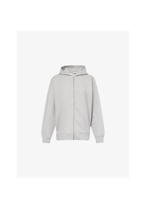 Womens Ganni Teddy Relaxed-Fit Cotton-Jersey Hoodie