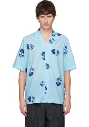 Paul Smith Blue 'Tri Flower' Short-Sleeve Shirt