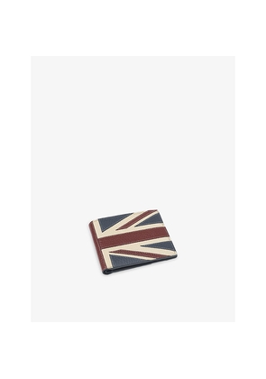 Mens Aspinal Of London Union Jack Billfold Leather Wallet