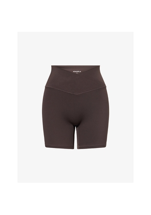 Womens Adanola Ultimate Wrap-Over Crop Biker Shorts