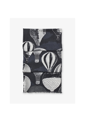 Womens Aspinal Of London Large Merino-Silk Blend Scarf