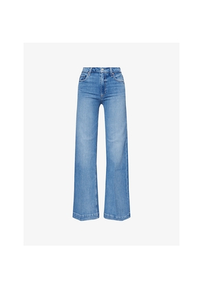 Womens Paige Leenah Wide-Leg Denim Jeans