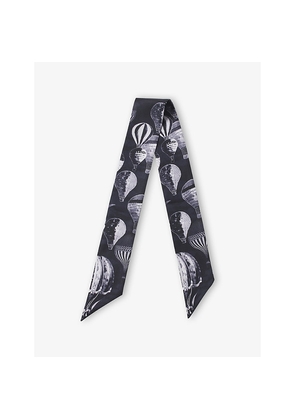 Womens Aspinal Of London Skinny Silk Scarf
