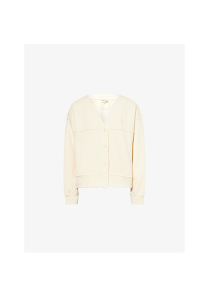 Womens The Couture Club Oversized V-Neck Cotton-Blend Cardigan