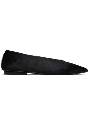 Marsèll Black Ago Short Hair Ballerina Flats