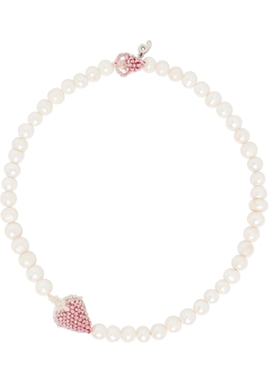 Pura Utz Pearl Pale Strawberry Necklace