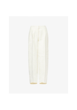 Womens Jacquemus Curvo Wide-Leg Woven Trousers