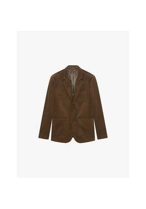 Mens The Kooples Single-Breasted Notch-Lapel Cotton-Corduroy Blazer