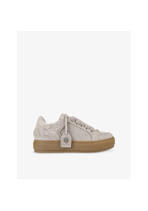 Womens Kurt Geiger London Southbank Tag Suede Trainers