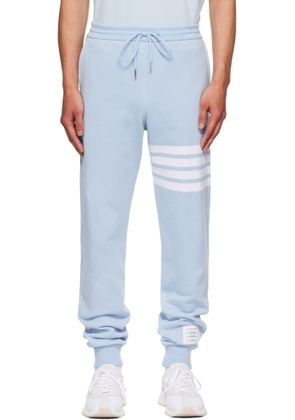 Thom Browne Blue Classic Loopback 4-Bar Sweatpants