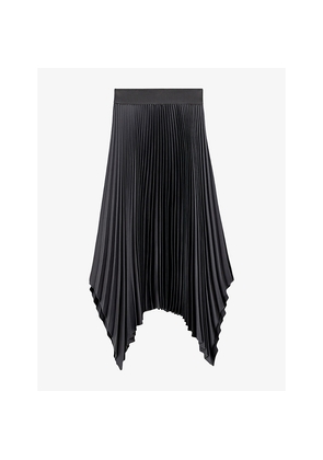 Womens Joseph Ade Pleated High-Rise Woven Midi Skirt