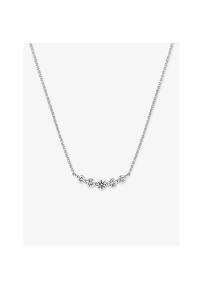 Womens Sif Jakobs Tiara 14ct White-Gold and 0.37ct Lab-Grown Diamond Necklace