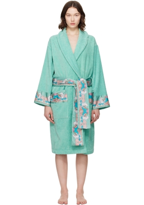 Versace Blue Coral Theatre Bathrobe