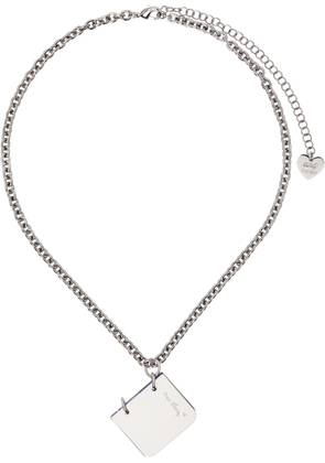 I'm Sorry by Petra Collins SSENSE Exclusive Silver D'heygere Edition 'Diary' Necklace