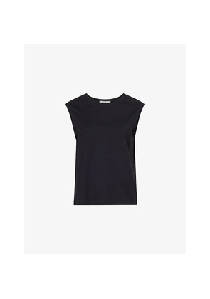 Womens Victoria Beckham Sleeveless Relaxed-Fit Cotton T-Shirt