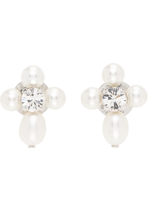 Simone Rocha Pebble Pearl & Crystal Earrings
