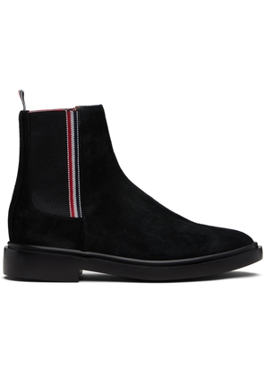 Thom Browne Black RWB Elastic Chelsea Boots