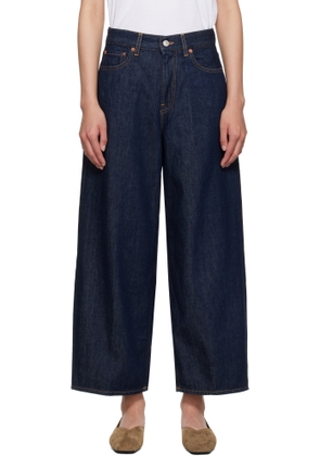 6397 Blue Cropped Roomy Jeans